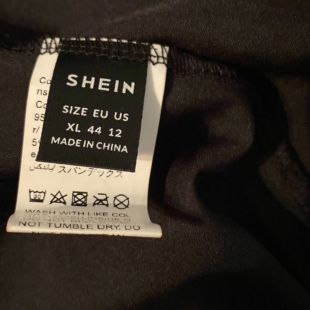 Shein Women's XL Black Swimsuit Cover up NWOT - Picture 5 of 5